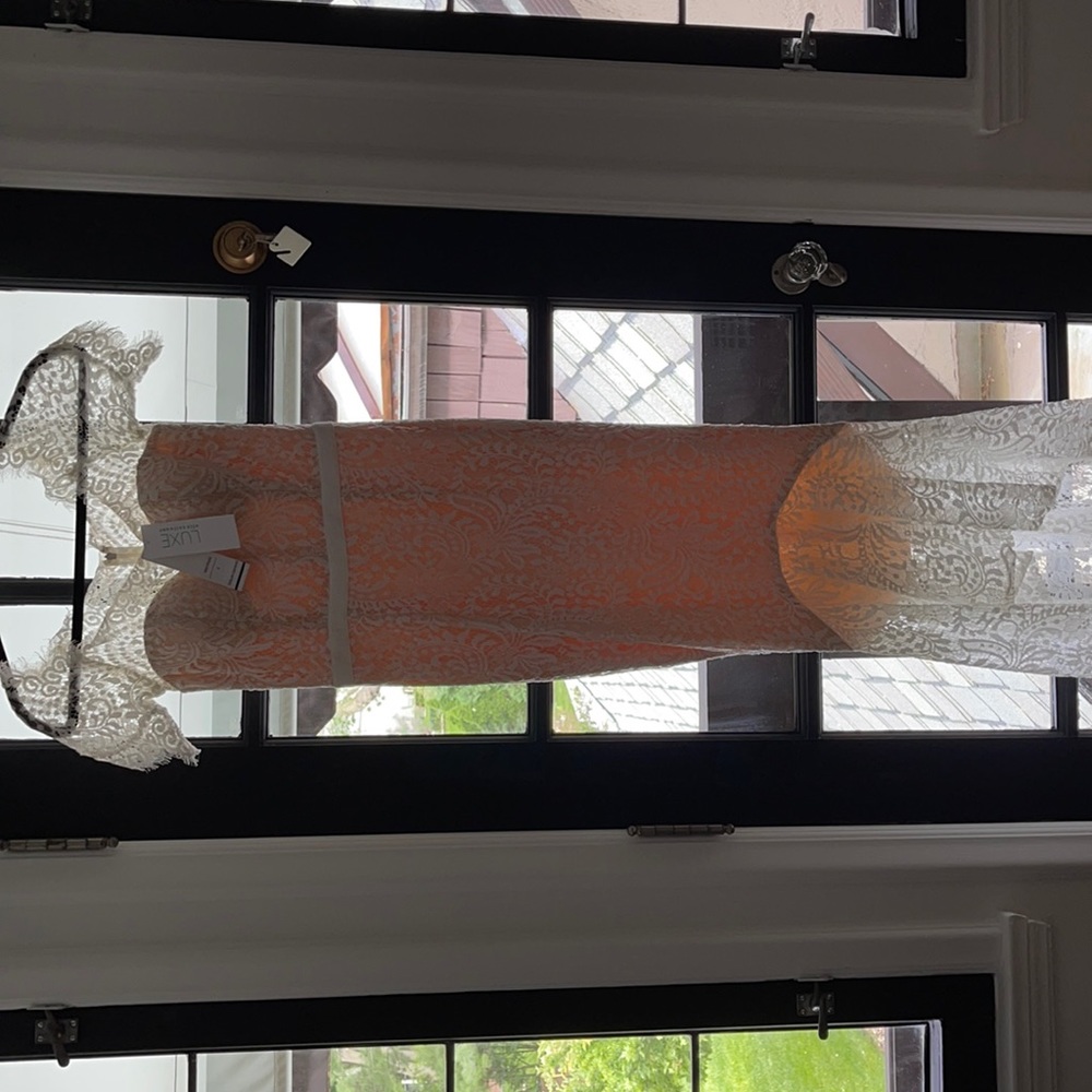 NWT Elle Zeitoune sweetheart neckline lace dress